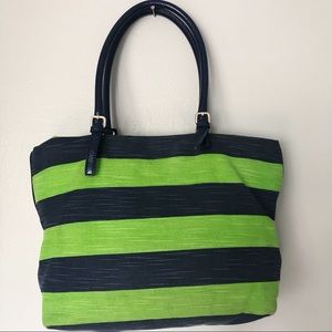 kate spade Handbag Blue & Green Stripes